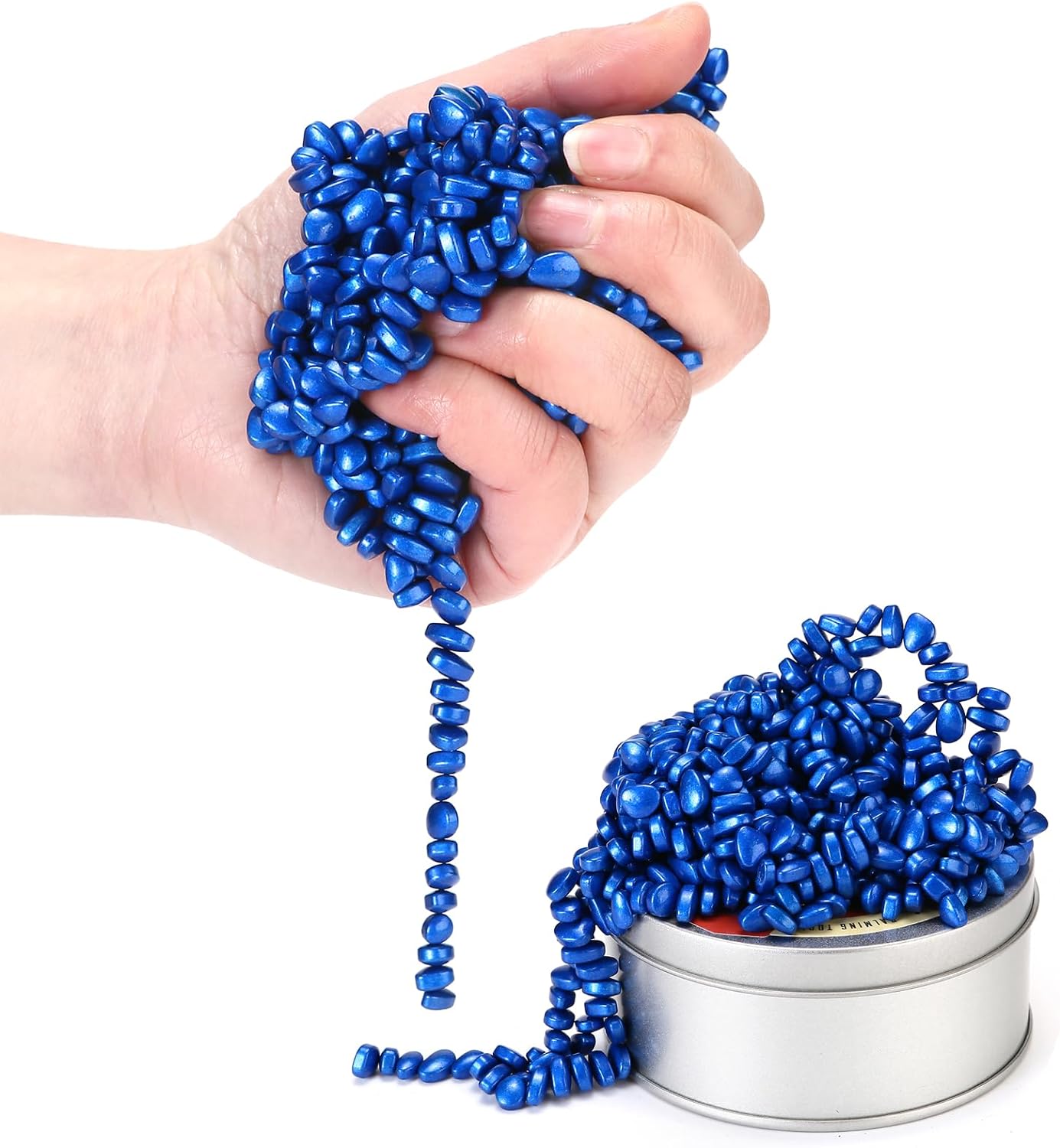 550pcs Blue Magnet Balls Desk Toys for Adults, Ferrite Crags Magnetic Putty Desk Fidget Toys for Office