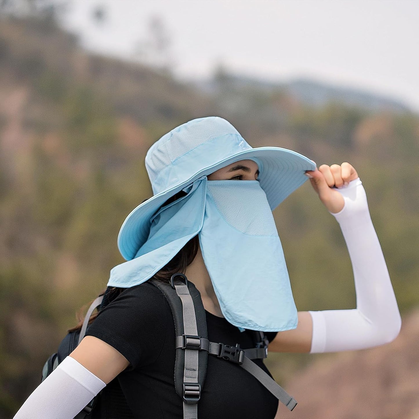 Sun Hats for Men Women Fishing Hat UPF 50+ Breathable Wide Brim Summer UV Protection Hat