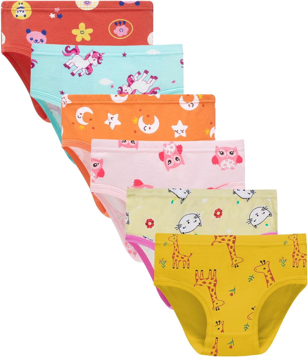 Boboking Soft Cotton Underwear Toddler Girls'Briefs Soft Undies
