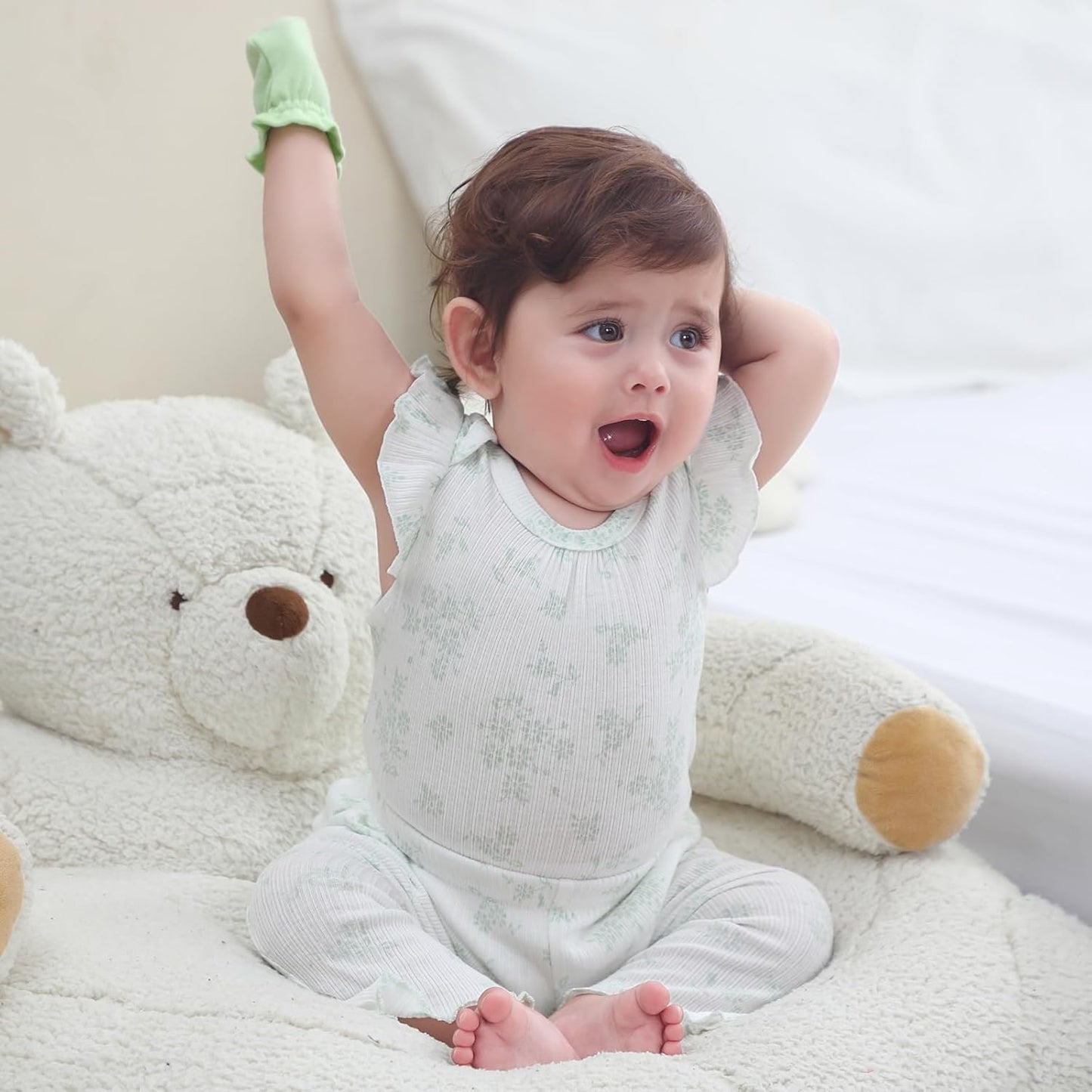 Baby Bodysuit and Pant Set Summer Ribbed Mix Match Infant Boy Girl Clothes Outfits