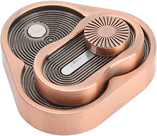 Rotation Fidget Slider, Tricyclic EDC Magnetic Metal Fidget for Adult Durable Dual Slider Anxiety Stress Relief Toys ADHD Autism Sensory Toys Funny Desk Toys Gifts for Man