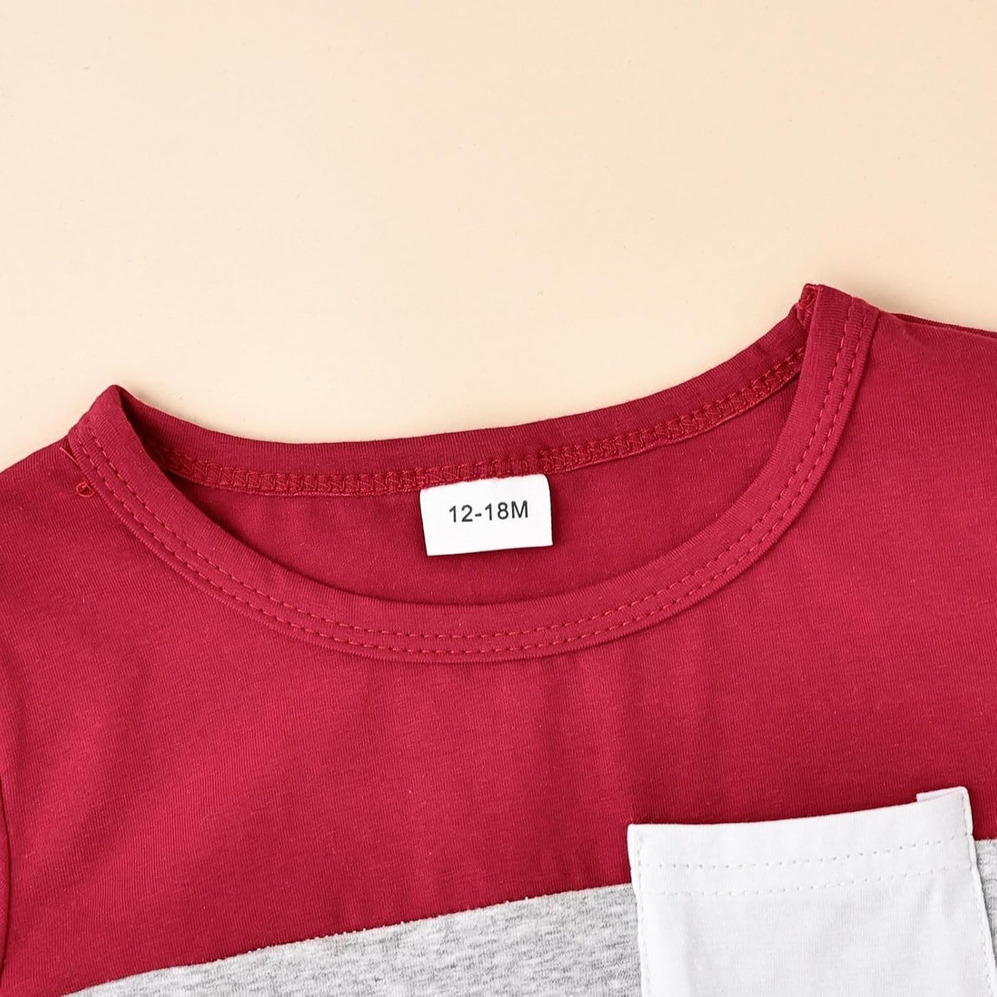 Baby Boy Clothes Toddler Boy Summer Outfits Short Sleeve Patchwork Top T-shirt & Pocket Pant Set 2 Piece 12 Months-4T