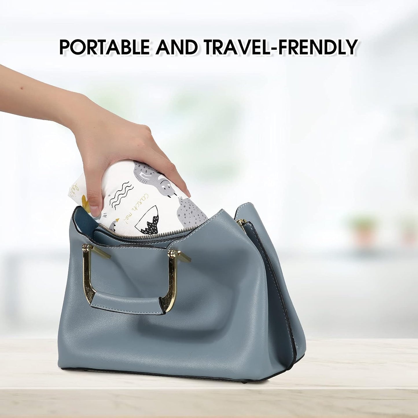 Baby Diaper Changing Pad, 21 5/8" x 31.5" Waterproof Changing Pad Liners - Reusable Soft and Absorbent Portable Changing Mat(Grey Dinosaur1PCS)