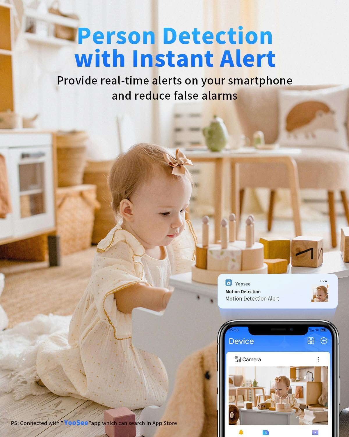 [5G & 2.4G] 2K Indoor Security Cameras for Home Security, AI Voice Change for 2-Way Talk, Motion Detection, Night Vision, 24/7 SD Recording/Cloud Storage, Baby Monitor/Dog/Pet Camera with Phone App, 2