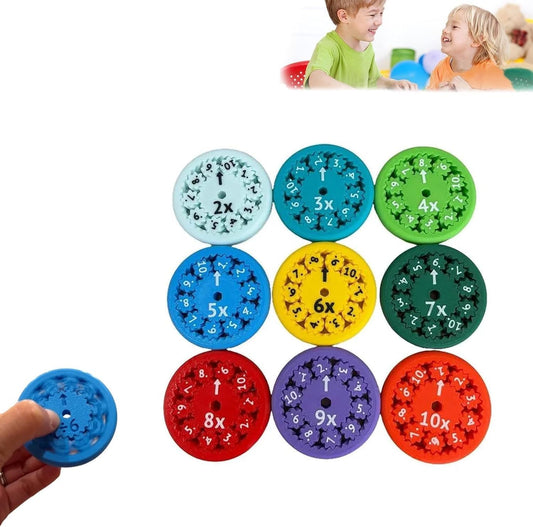 Math Fidget Spinners, Math Fact Fidget Spinners, Math Spinner Toy for All The Stimmers - Fidgeters Who are Learning Math, Division and Multiplication, Learning & Education Toys (Multiply Or Divide)