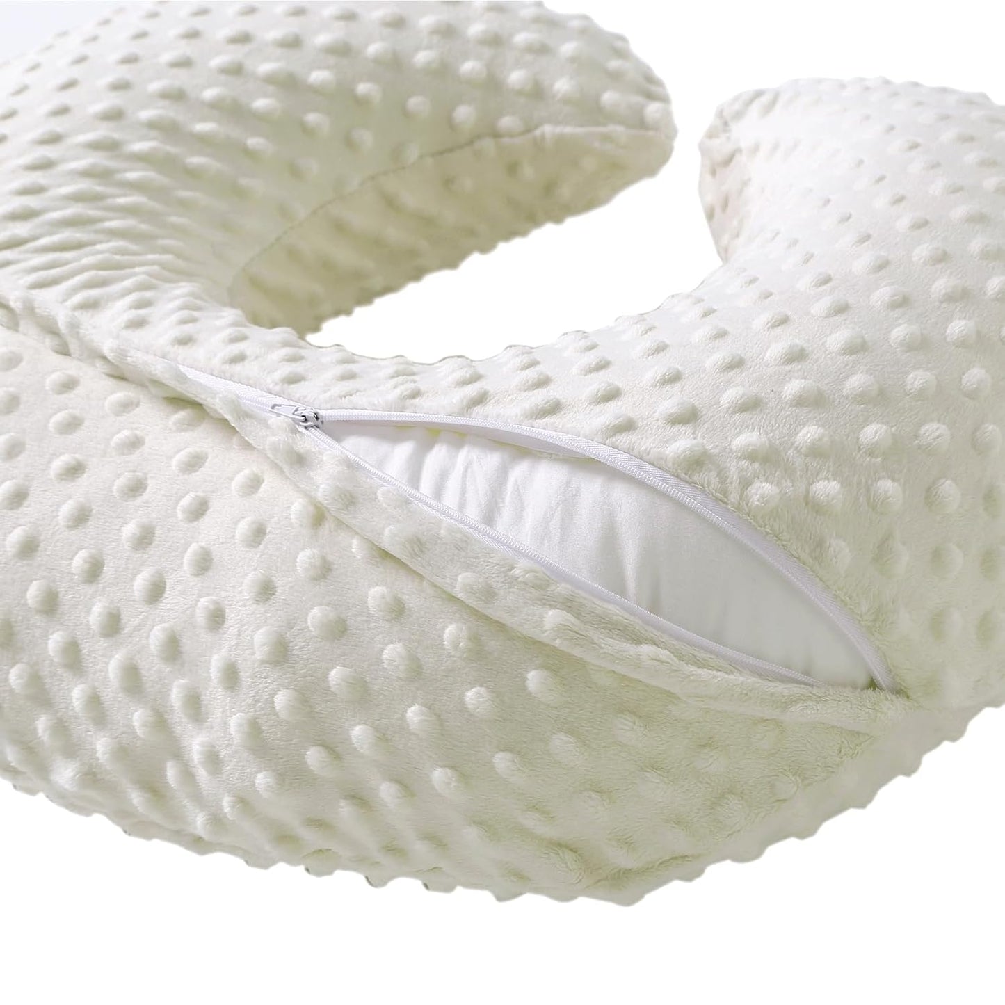 Nursing Pillow and Positioner for Breastfeeding, Ultra Soft Baby Breastfeeding Pillows for More Support for Mom and Baby, with Premium Removable Cover (Pristine)