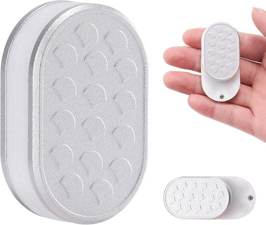 EDC Magnet Fidget Slider - Sliver Seashell Design Push Card Adults Magnetic Clicker Block with Anxiety Stress Relief, Sensory Haptic Office Desk Toy for ADHD, Gifts for Boyfriends and Father