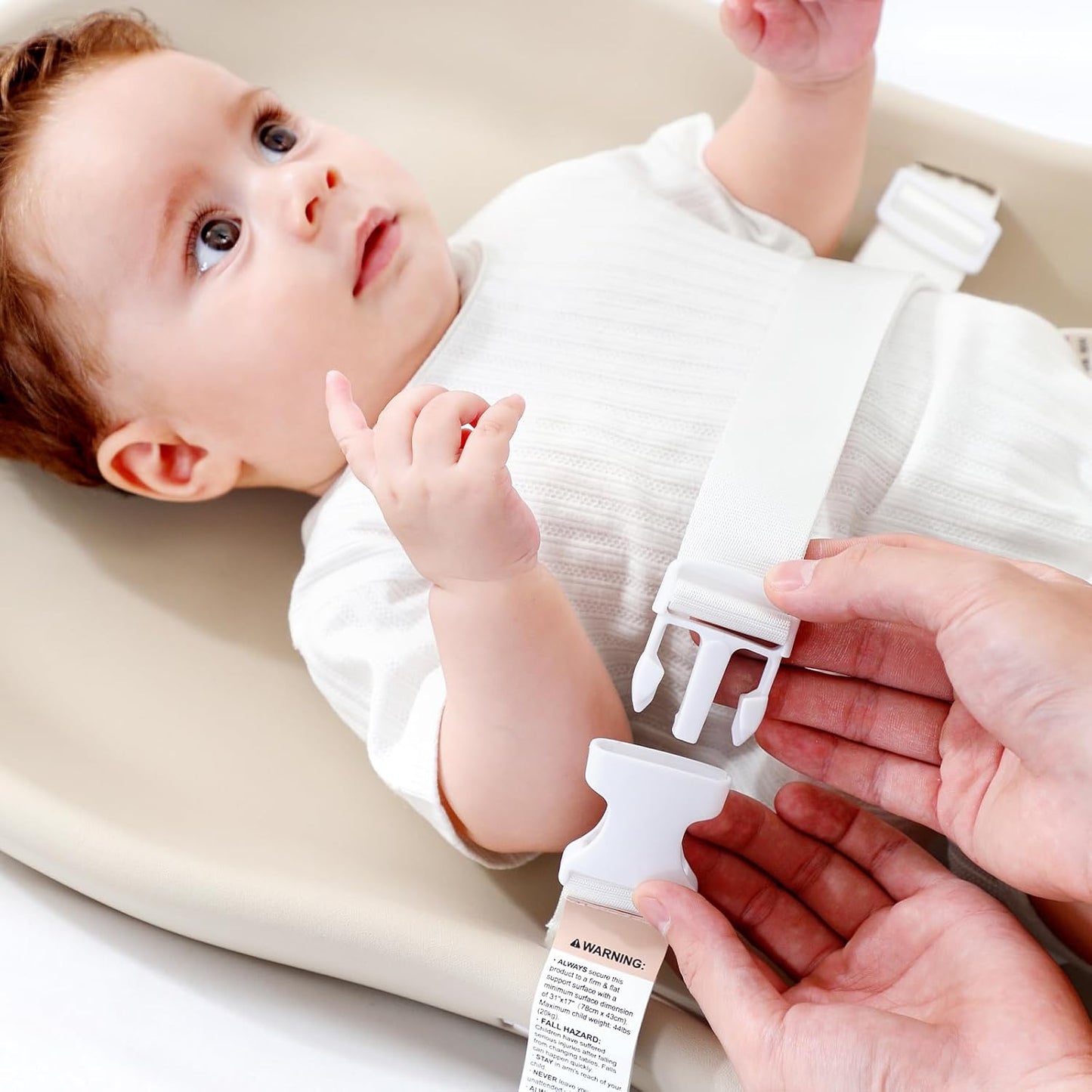 Baby Diaper Changing Pad Wipeable Teddy Bear EVA Foam Skin-Like Surface Fully Impermeable to Fluid, Portable Non-Slip Change Mat Standard Fits All Changing Station Table Dresser Newborns to Toddlers