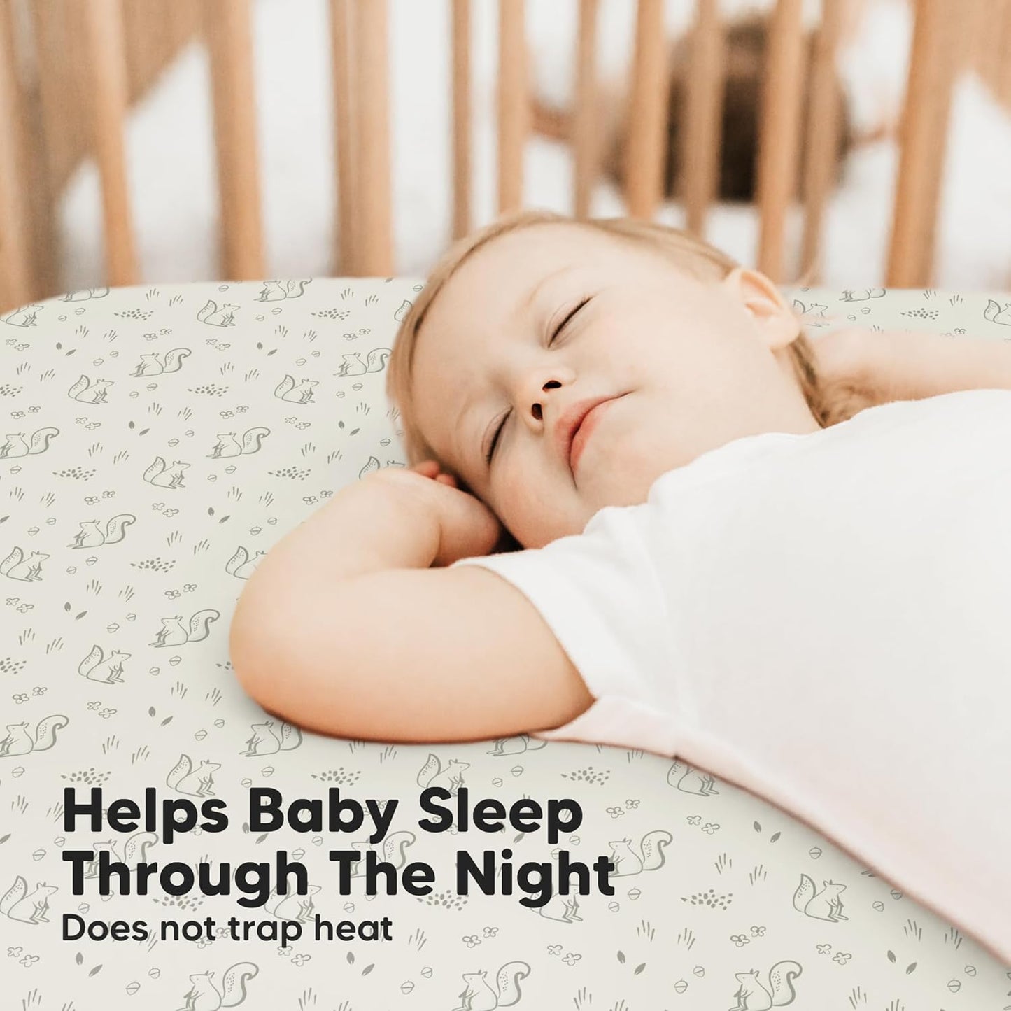 KeaBabies 2-Pack Baby Crib Sheets for Boys, Girls - 52x28 Viscose Derived from Bamboo Toddler Bed Sheets Neutral, Fitted Crib Mattress Cover for Standard Baby Bedding, Soft & Cozy (Pine Grove)