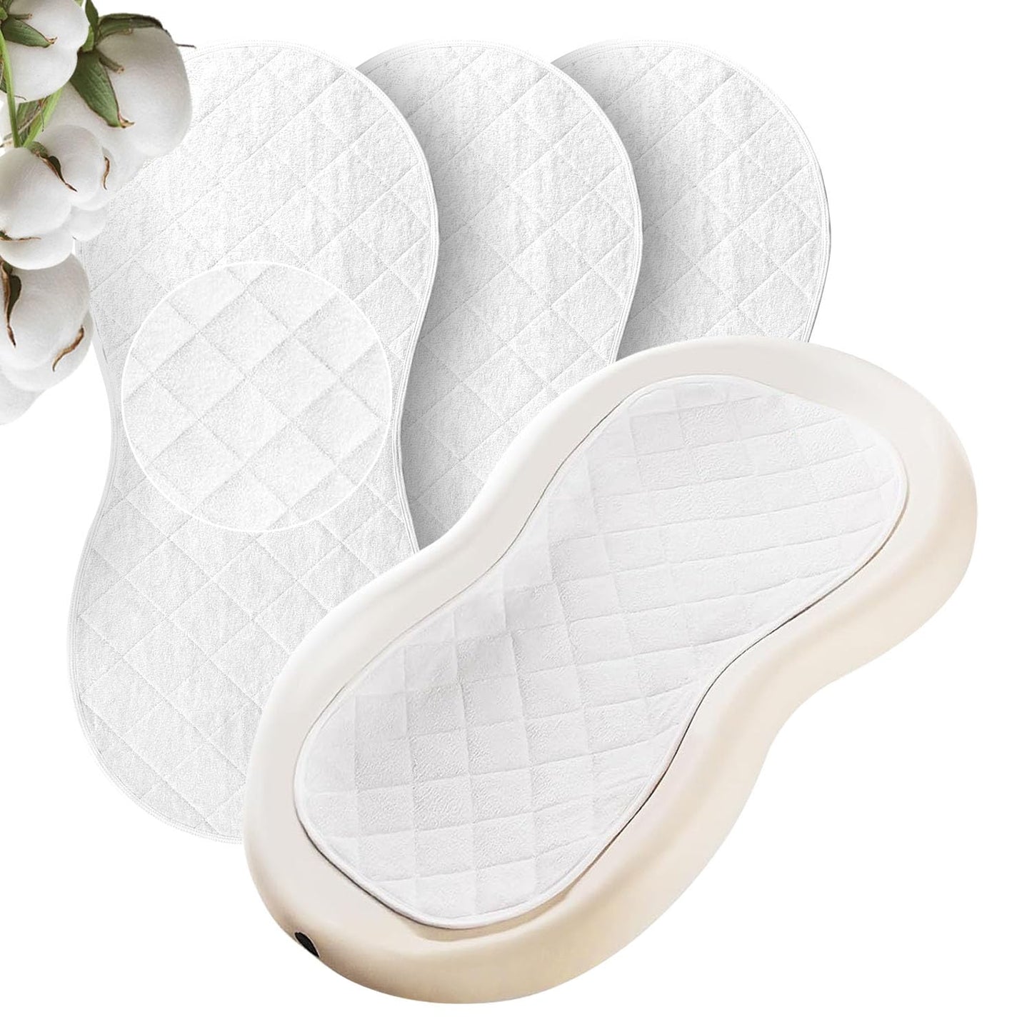 Baby Changing Pad Liners,Fit for Changing Table Liners are Warm On a Baby's Back,Thicker & Non-Slip,3 Count
