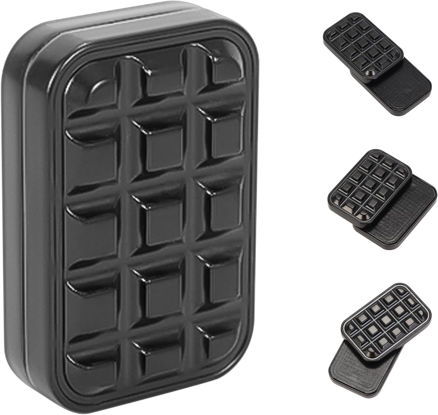 Fidget Slider Metal Magnetic Fidget Toys Adults for Stress Relief Building Blocks (Black)