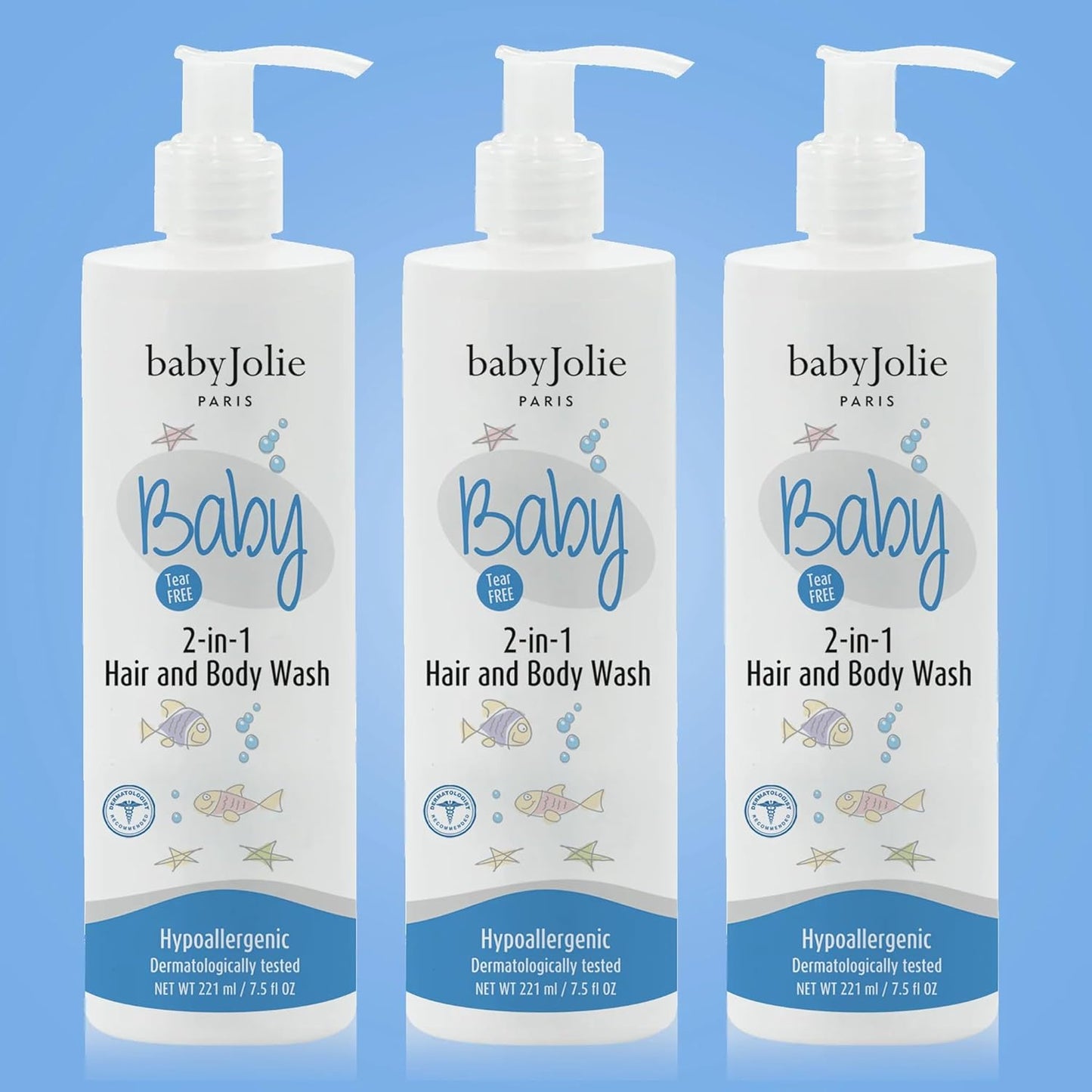 Baby Jolie Baby Body Wash, Kids Hair and Body Wash for Babies & Newborn 2-in-1, Shampoo + Soap | 7.5oz | 221ml (3)