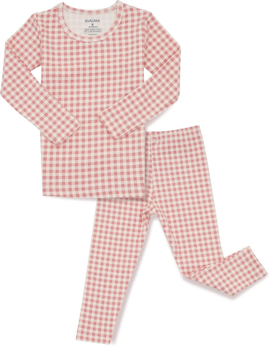 AVAUMA Baby Boys Girls Pajama Set 6M-7T Kids Cute Toddler Snug fit Pattern Design Pjs Cotton Sleepwear