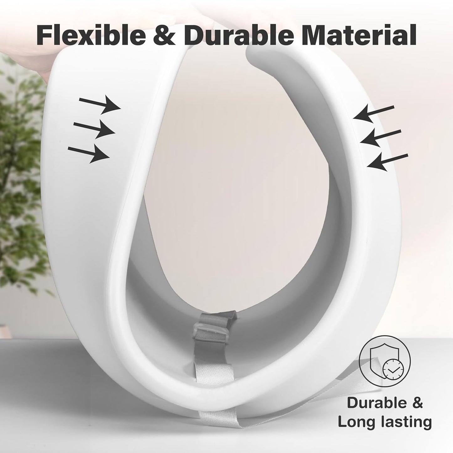 Baby Changing Pad, Soft, Lightweight and Portable, Waterproof and Easy to Clean, Large EVA Cushion for Comfort with Height Scale and Anti Slip Bottom (Grey Without Scale)