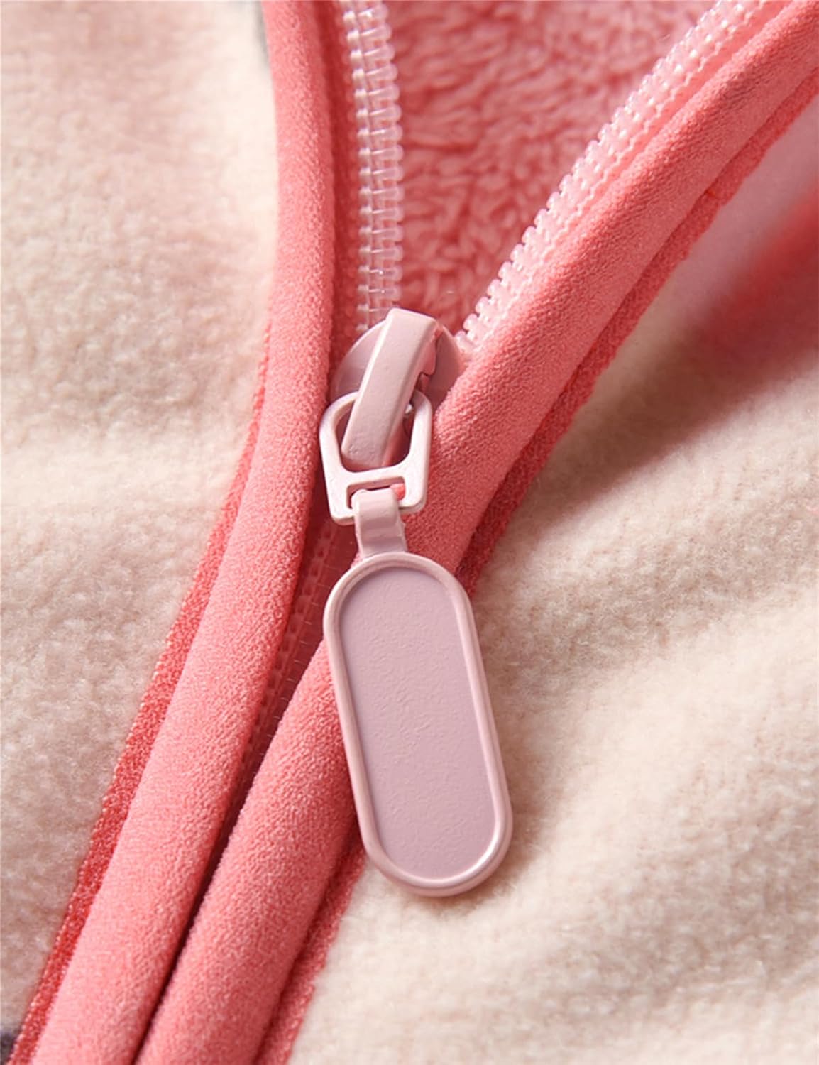 Kids Printed Polar Fleece Jacket Toddler Baby Boys Girls Autumn Winter Warm Sherpa Lining Outerwear Soft Lightweight