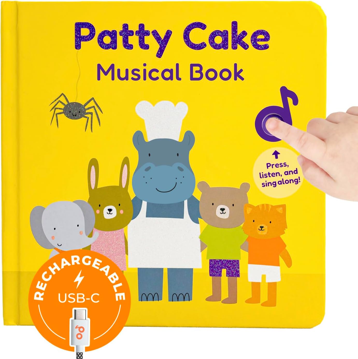 Cali's Books Patty Cake Nursery Rhymes. Interactive Books for 1 Year Old. Sound Book for Toddlers 1-3. Perfect 1 Year Old Girl Gifts - Musical Book for Toddlers - 6 Favorite Songs