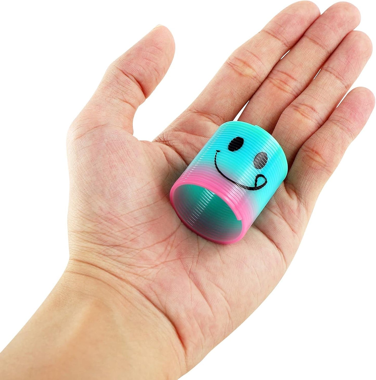 30 Pack Spring Rainbow Magic Fidget Stress Coil Mini Springs Bulk Toys For Party Favor Carnival Prize Birthday Goodie Bag Stuffers For Kids Boys Girls