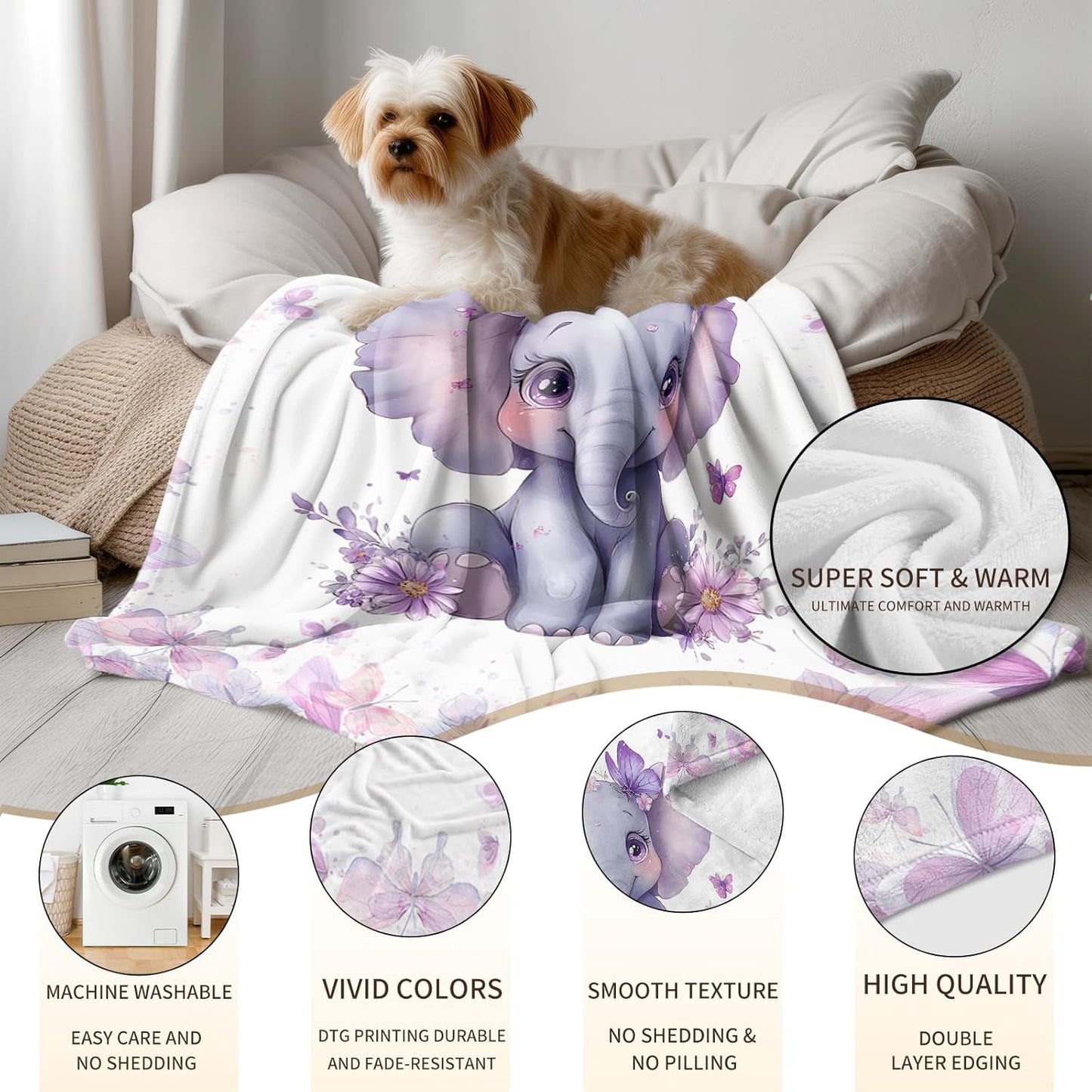 Ship Next Day, Personalized Baby Blankets - Printed in USA, Custom Name Blanket, Baby Blanket with Name, Ultra-Soft Cozy Fleece Blankets, Gifts for Baby Newborn Toddlers Boys & Girls Kids