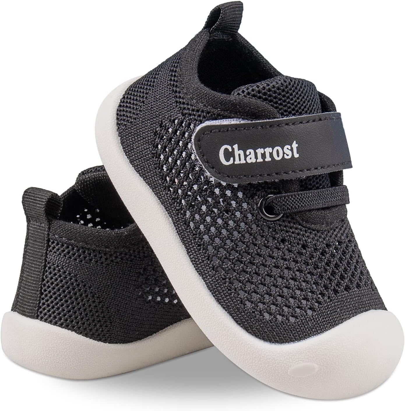 Charrost Toddler Baby Girl Boy First Walking Shoes Checkered Sneakers Sizes 3/4/5/6/7/8T. Soft, Cute,Flexible for First Walkers. Non-Slip, Slip On, Wide Toe Box Indoors Outdoors