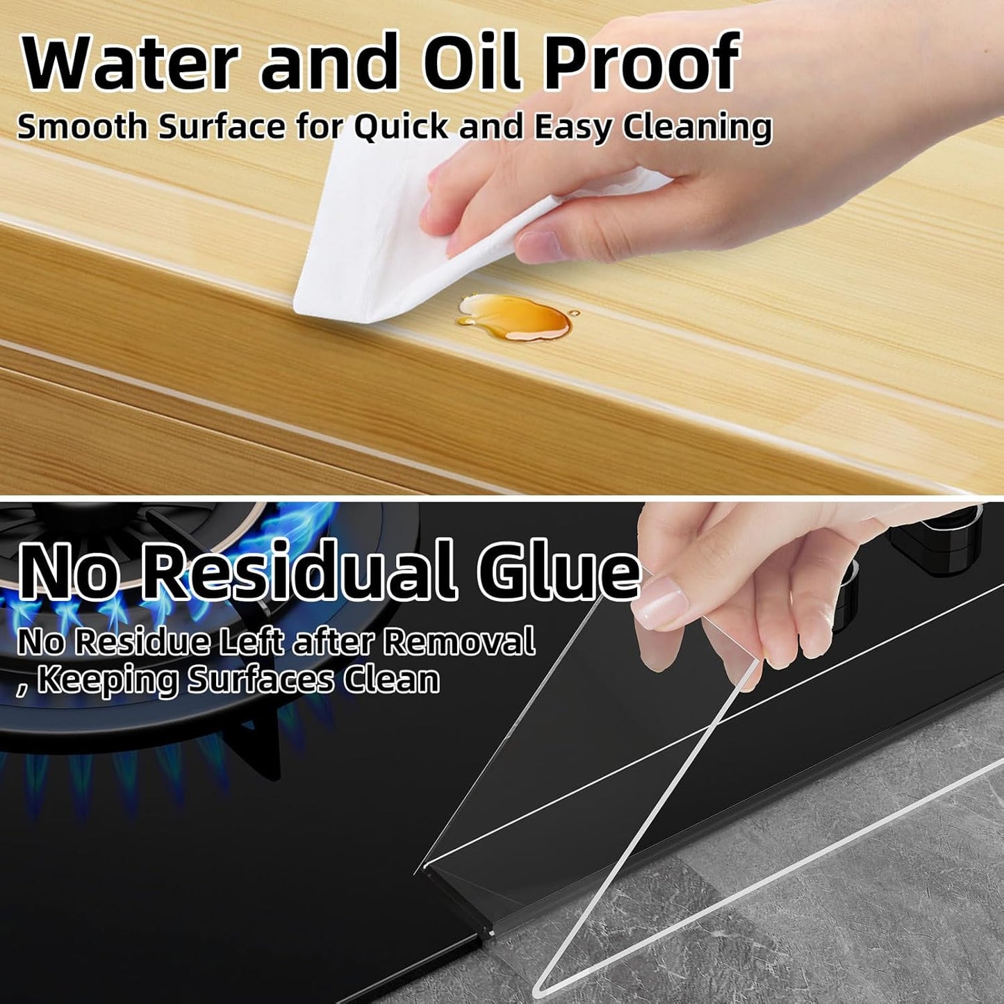 Clear Edge Protector,Safe Corner Protector, Anti-Sharp Edge Protector, for Furniture, Drawers, Tables, Cabinets 2inX3.28FT