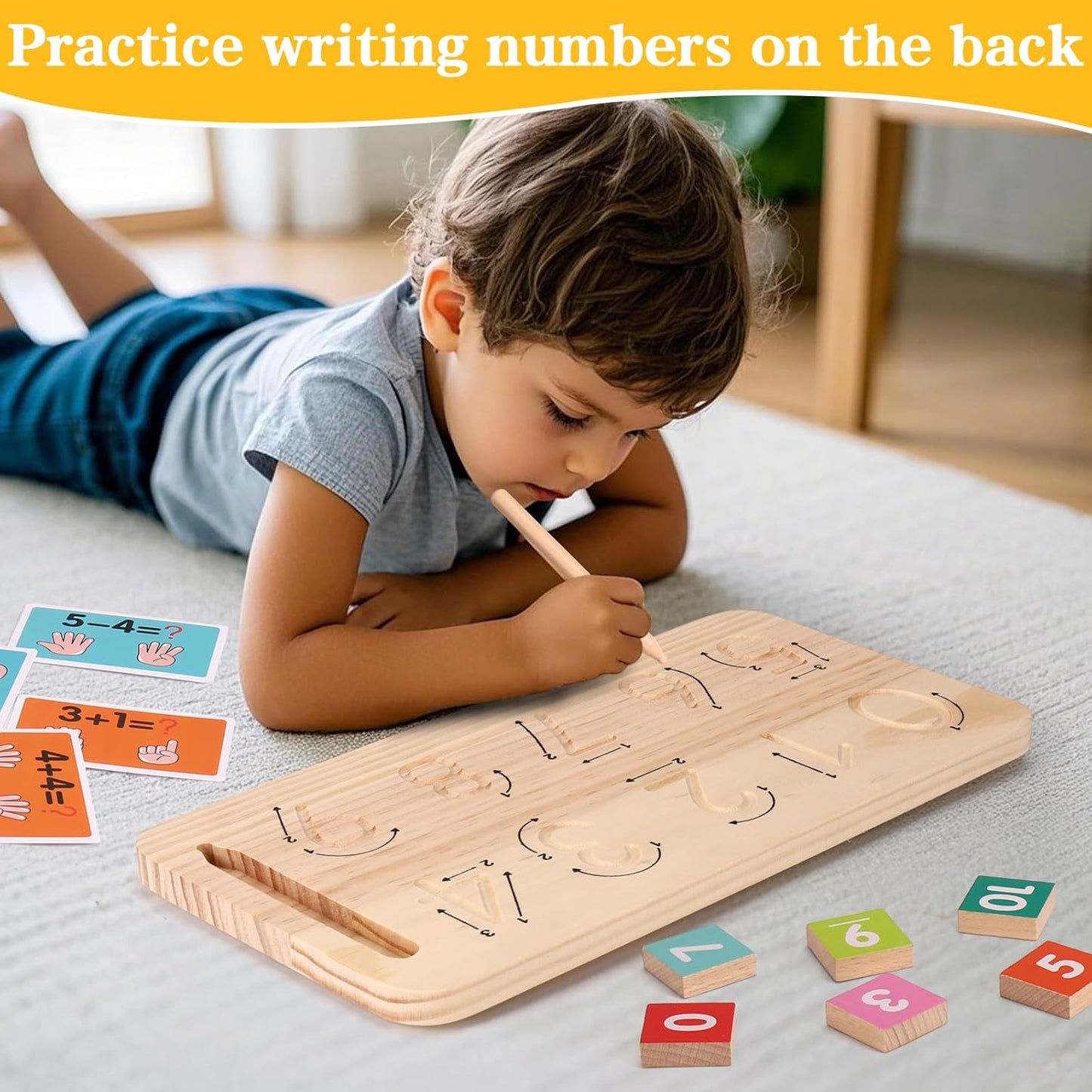 2 in 1 Math Toy for Toddlers 3 4 5 6 7,Addition and Subtraction Math Games for Kids 5-7,Math Manipulatives Kindergarten Preschool Classroom Must Haves Educational Number Blocks Learning Toys