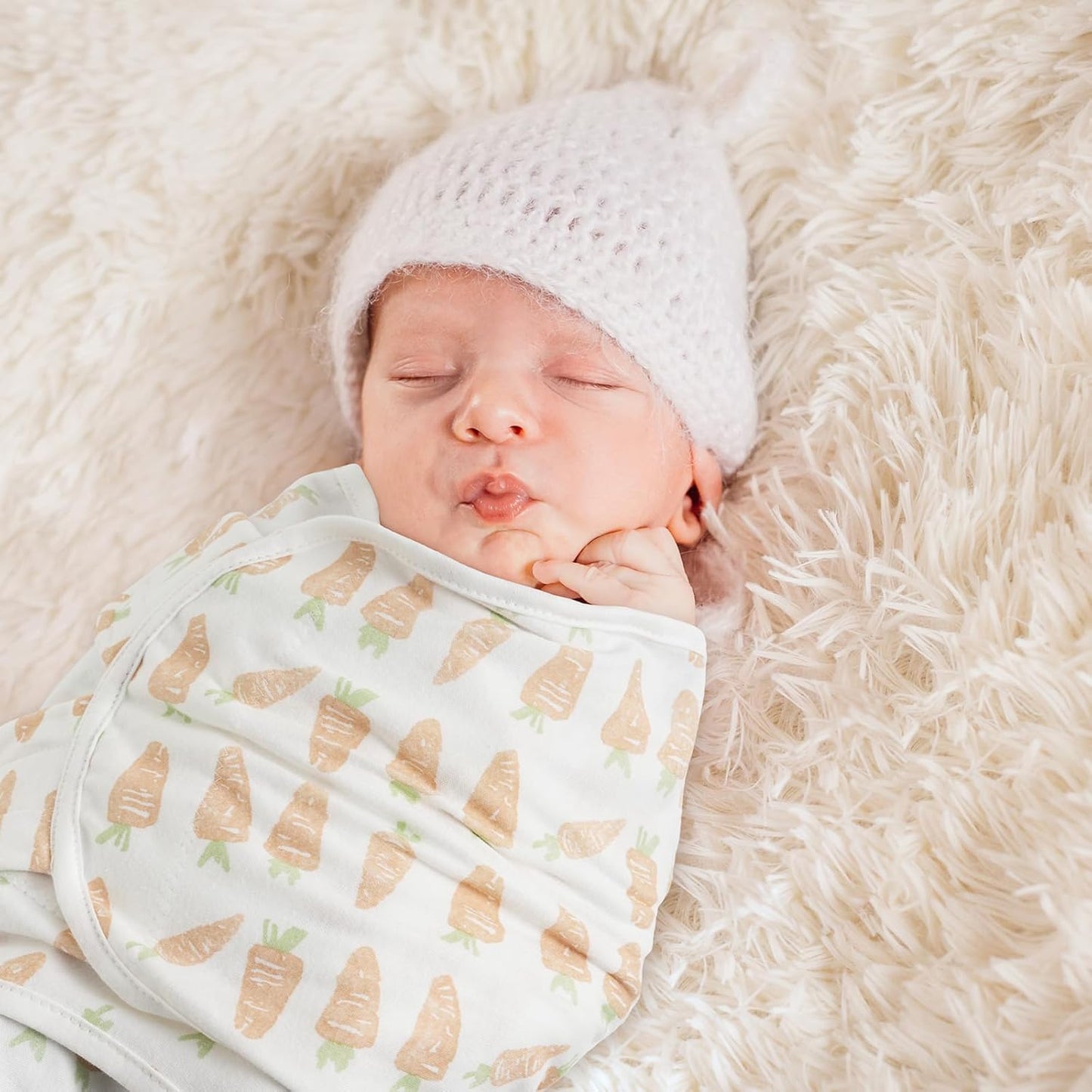 GLLQUEN BABY Swaddle Blanket Sleep Sacks for Newborn - Baby Swaddles 0-3 Months, 3-Pack Newborn Swaddling Sack, Cute Rabbit,Swaddle Wrap, Baby Essentials, Registry & Gift (Small/Medium)