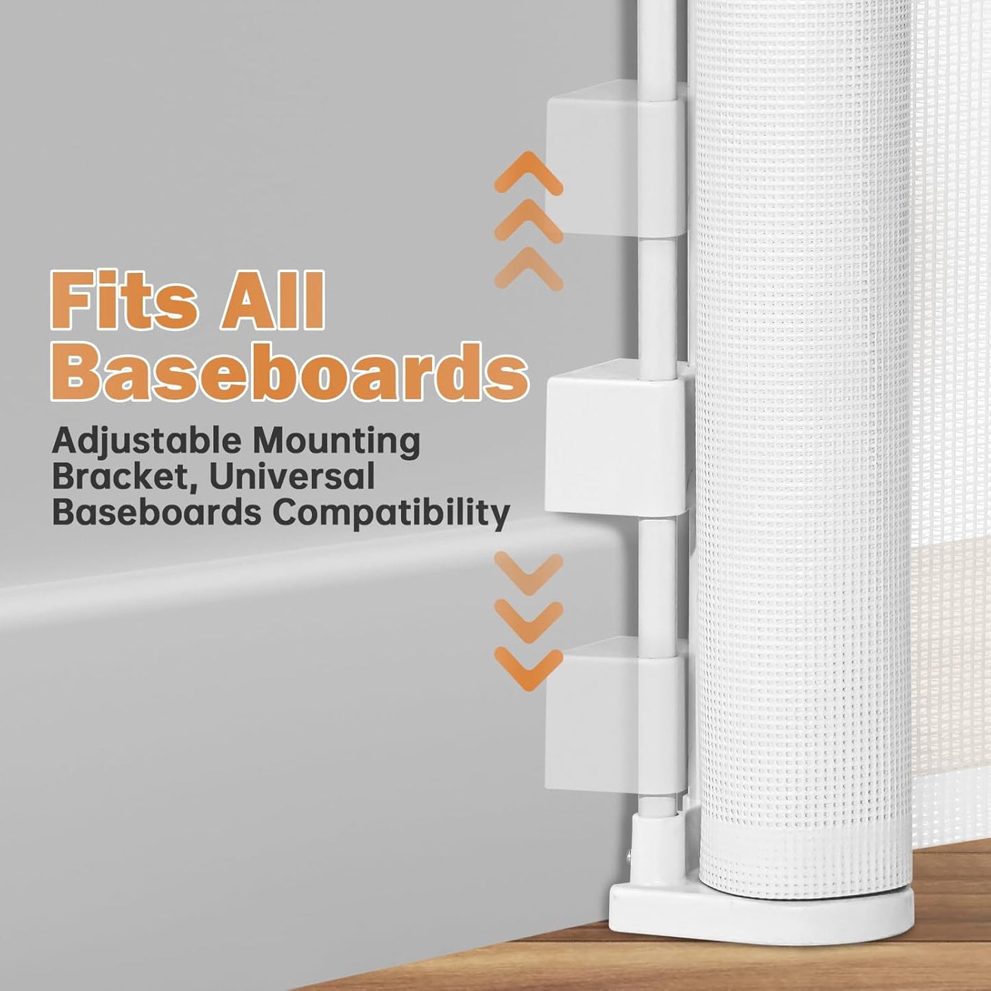 Retractable Baby Gates Dog Gate for Stairs, 55" Wide Mesh Baby Gate Pet Gate for The House, 34" Tall Child Safety Gates for Doorways, Hallways, Deck, Porch, Indoor, Outdoor