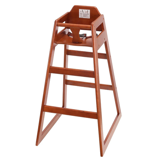 Seating Ready-to-Assemble Restaurant Wood Bar Height High Chair, Baby Highchairs, Durable Dining Feeding Chair with Steps, High Chairs for Babies and Toddlers, Number 04