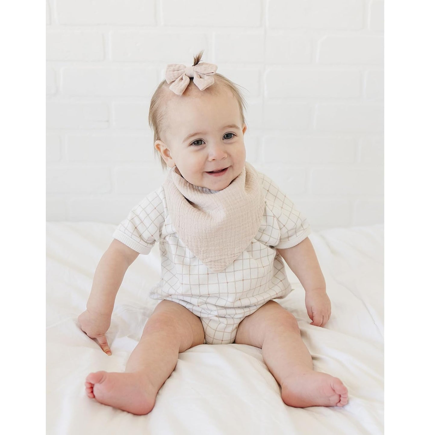 8-Pack Muslin Baby Bandana Drool Bibs – Soft & Absorbent 100% Cotton Teething and Drooling Essentials for Boys, Girls, Newborns & Toddlers