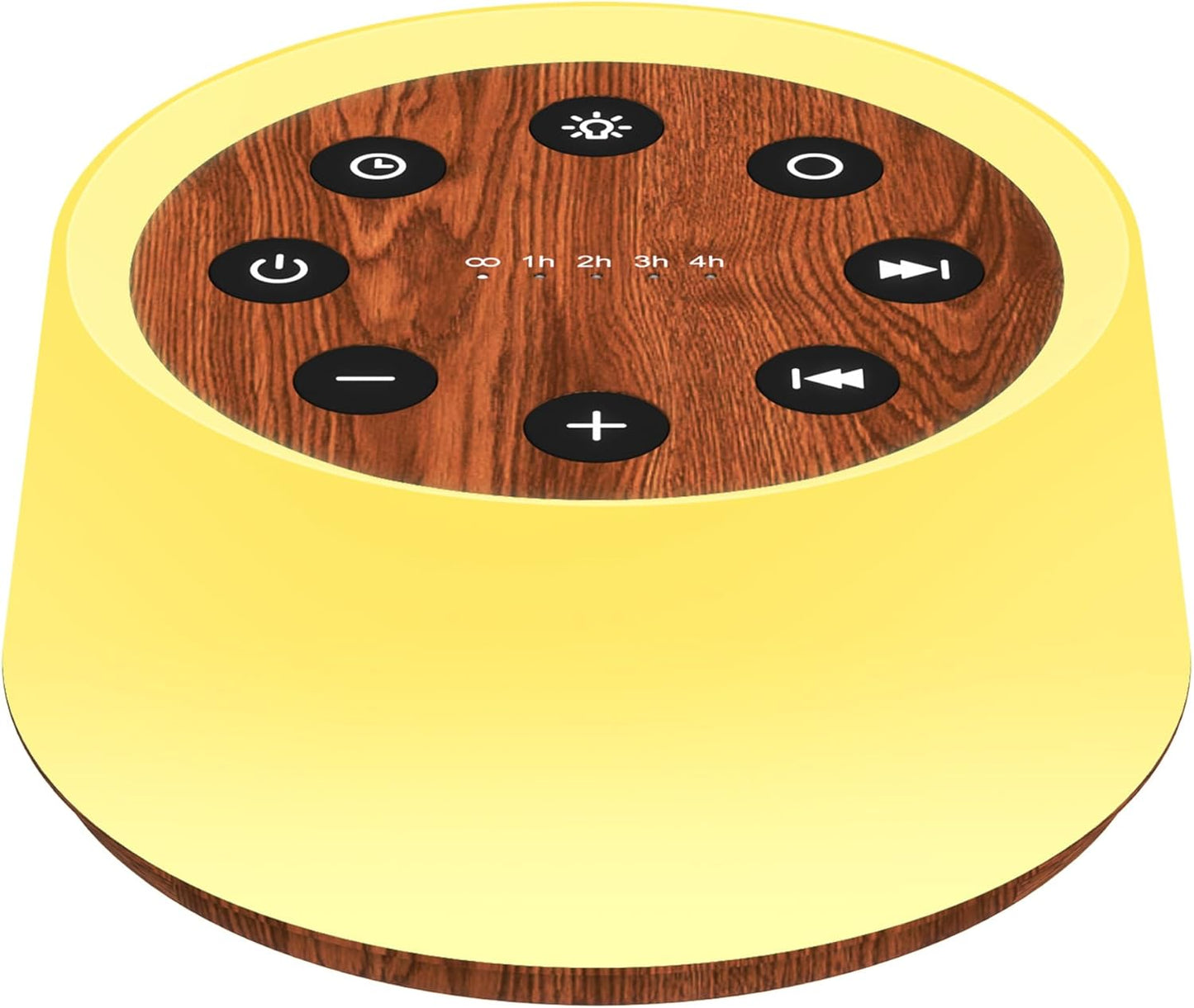 ColorsNoise Sound Machine and White Noise Machine with 30 Soothing Sounds with 12 Colors Baby Night Light with Memory Function (T-Wood)