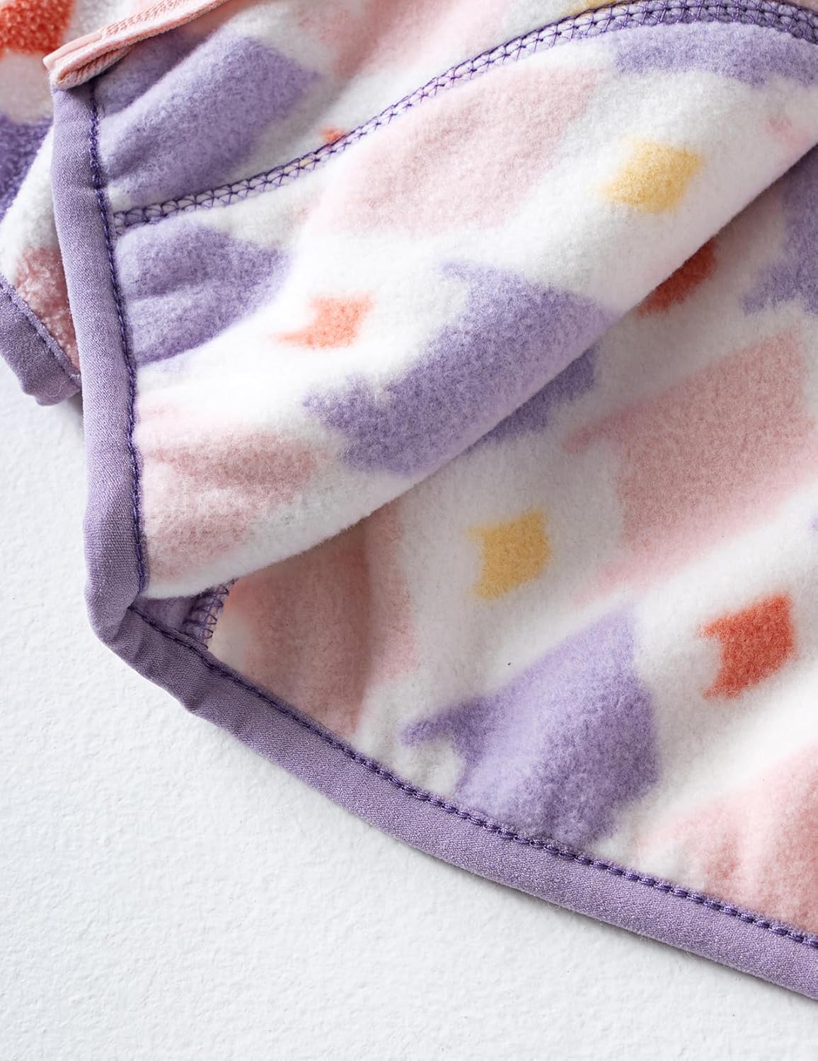 Kids Printed Polar Fleece Jacket Toddler Baby Boys Girls Autumn Winter Warm Sherpa Lining Outerwear Soft Lightweight