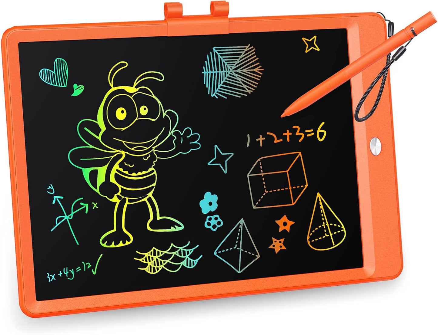 KOKODI LCD Writing Tablet, 10 Inch Colorful Toddler Doodle Board Drawing Tablet, Erasable Reusable Electronic Drawing Pads, Educational and Learning Toy for 3-6 Years Old Boy and Girls
