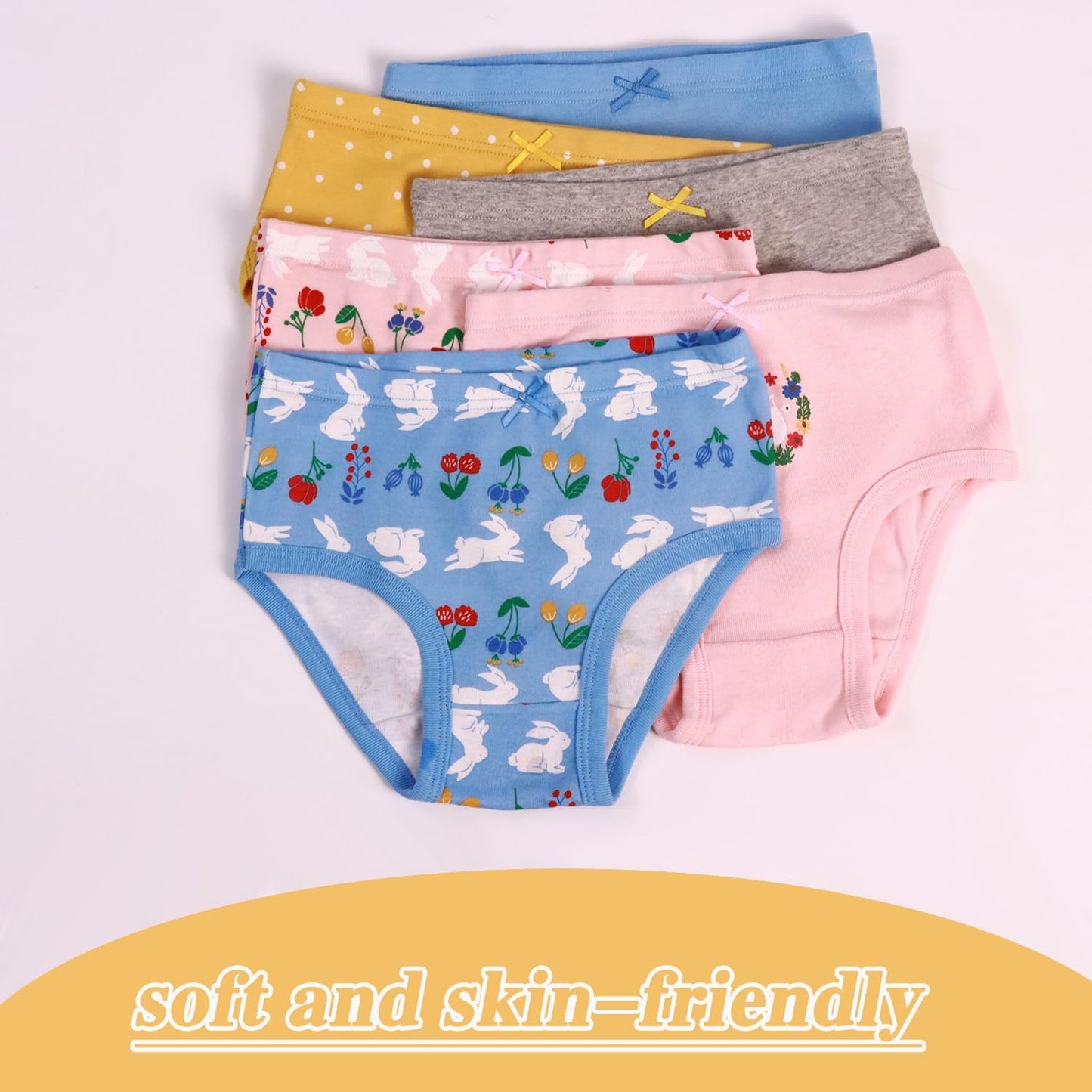 Boboking Soft Cotton Underwear Toddler Girls'Briefs Soft Undies