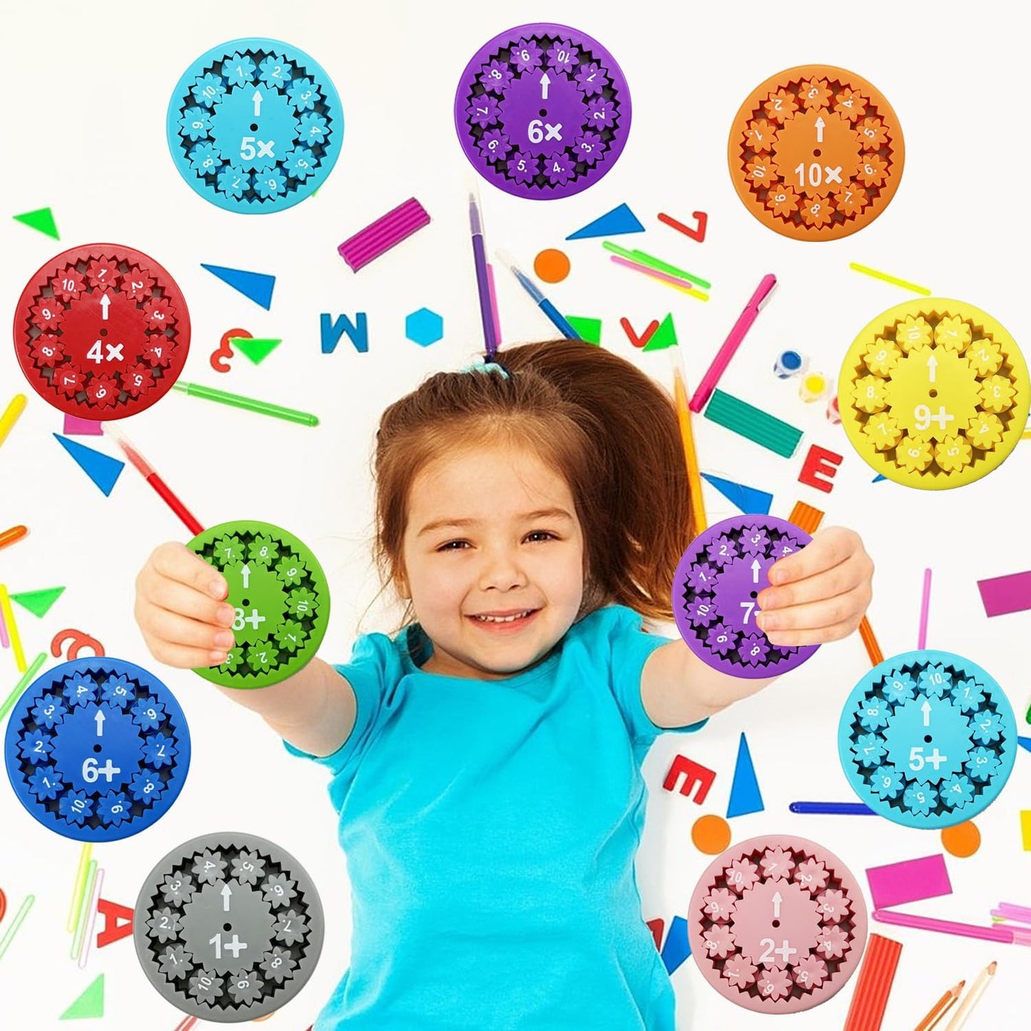 Math Fidget Spinner (Multiply Or Divide and Add Or Subtract 18pcs)