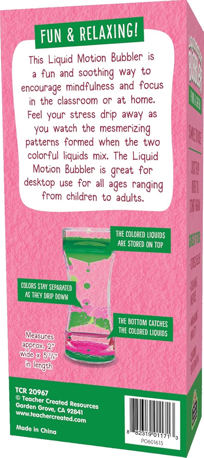 Pink & Green Liquid Motion Bubbler
