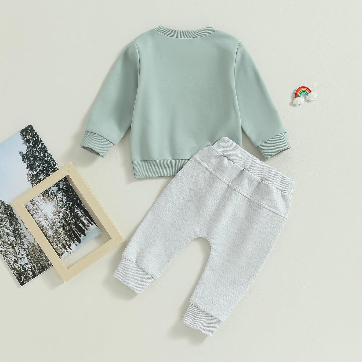 Baby Boy Clothes Fall 6 12 18 24 Months Football Long Sleeve Pullover Tops & Pant Sets Toddler Winter Outfits