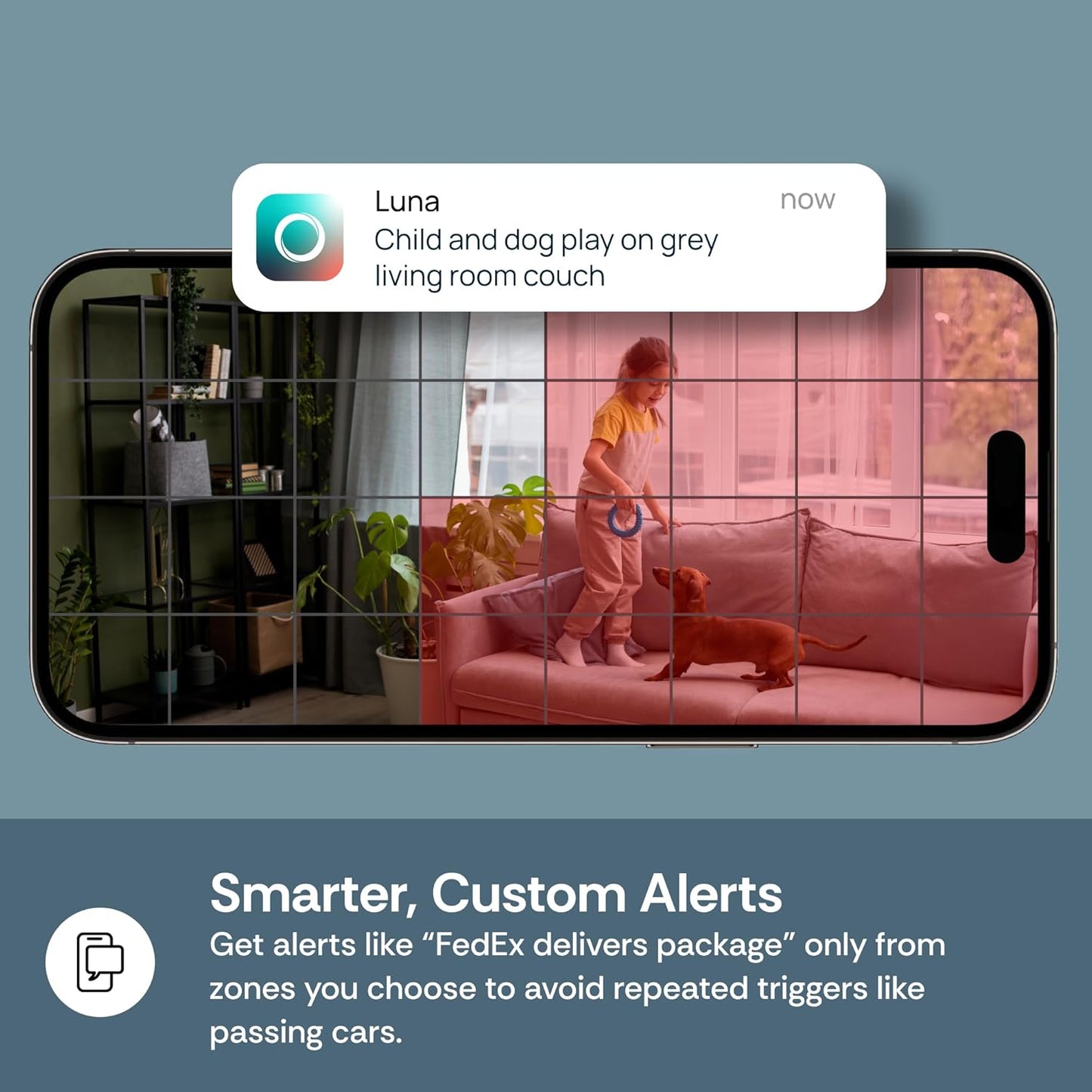 Luna 2K Indoor Cameras for Home Security, 2.4GHz & 5GHz WiFi, 360-Degree Pan-Tilt, Built-in Spotlight, Human Auto Tracking, Siren, Pet/Dog/Baby Camera with Phone app, Black (2025 Upgrade Version)