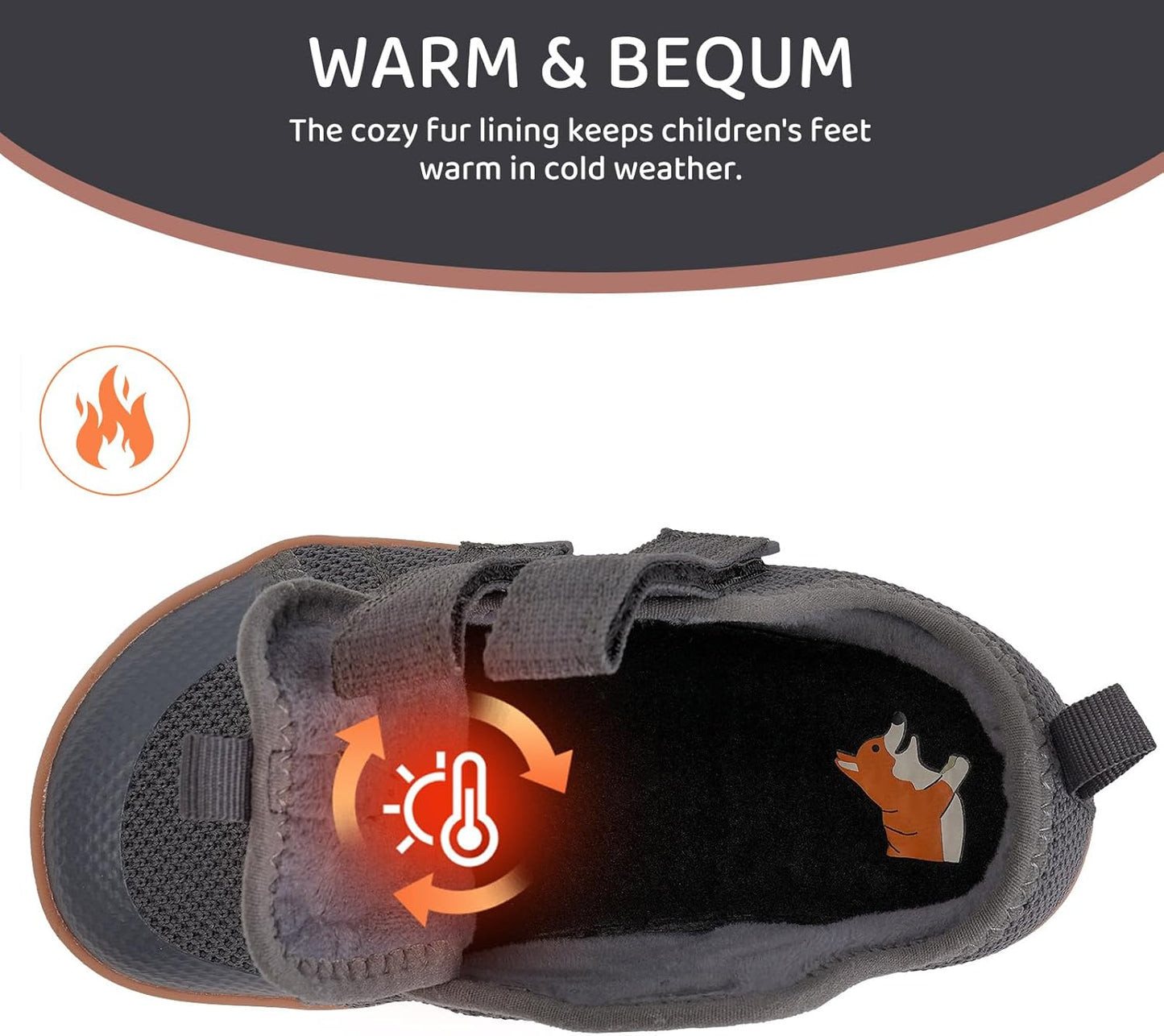 WateLves Toddler Little Kids Wide Barefoot Shoes The First Walking Shoes Girls Boys Breathable Zero Drop Minimalist Sneakers with Wide Toe Box Natural to Grow