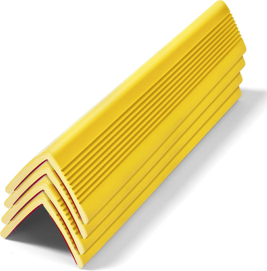 Wall Corner Protectors 4 Pack,1.57x1.57x23.62x0.12 inch PVC Double Side Proof Corner Guards for Sharp Edges, Self-Adhesive Corner Protectors for Home, Kindergarten,Thickness-3mm(0.12 in)