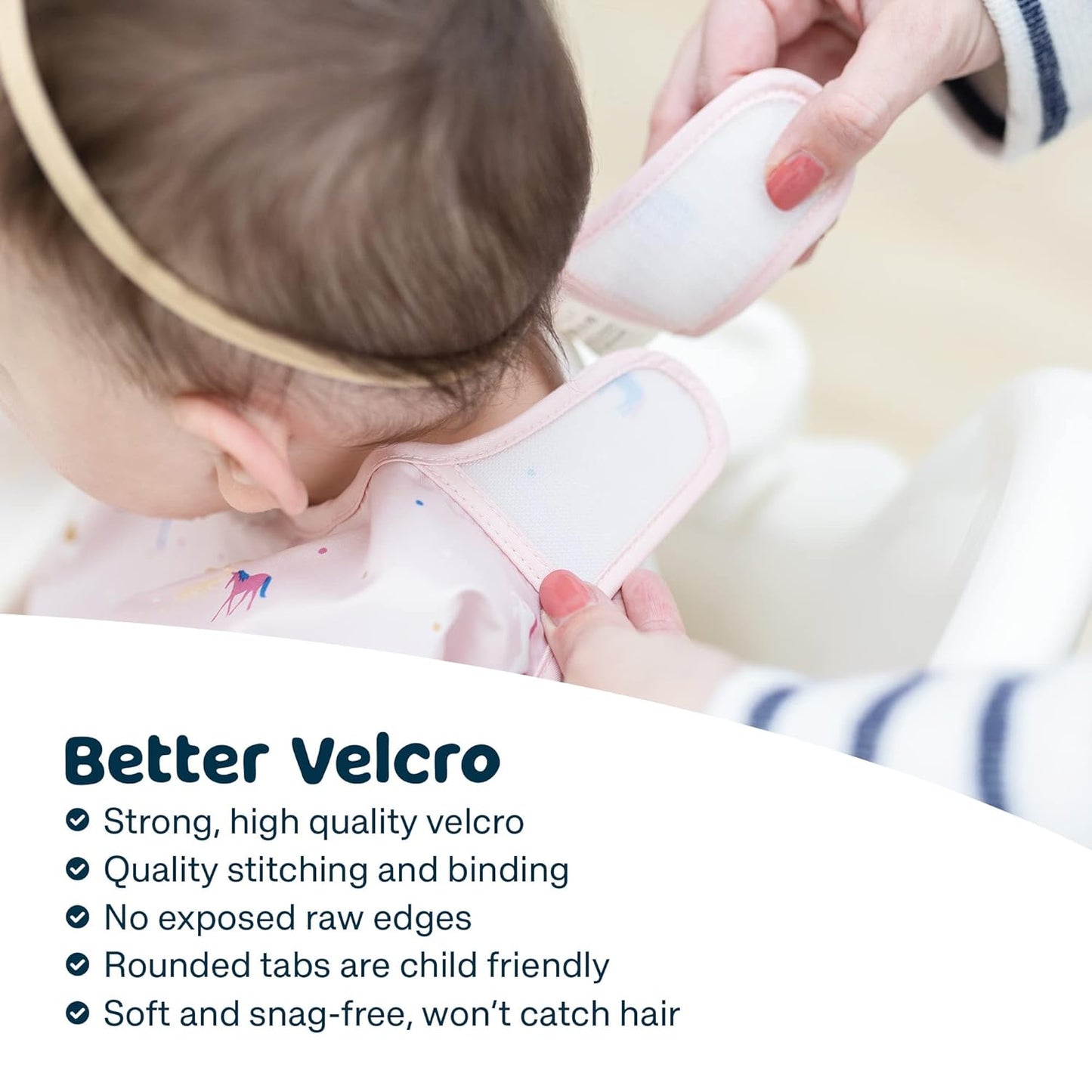 Tiny Twinkle Mess Proof Baby Bib,Waterproof Smock Baby Bib for Eating,Machine Washable Long Sleeve Bib,Baby Led Weaning,Toddler Bib,BLW Supplies(Rose, Large 2-4 Years)