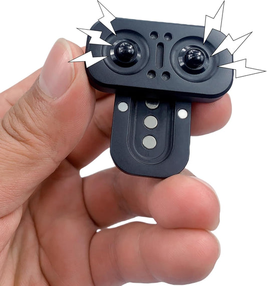 New Abstract Owl Shape Design Fidget Slider,Men's EDC Hand Slider,Poker Push Card Stress Relief Toys,Interesting Fidget Toys for Adults/Office Desk Toys Gifts for Boyfriend and Father (Black)