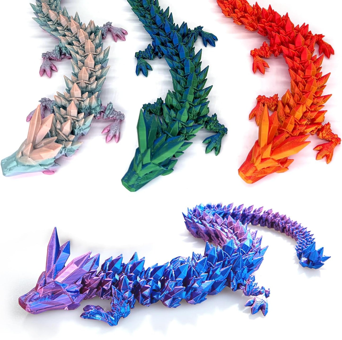 Easter Eggs 3D Printed Dragon Egg Dragon Eggs with Dragon Inside Fidget Toys Pendant Desk Decorative Easter Egg Fillers Easter Gifts for Boys Kids Home Office Decor (Laser Green)