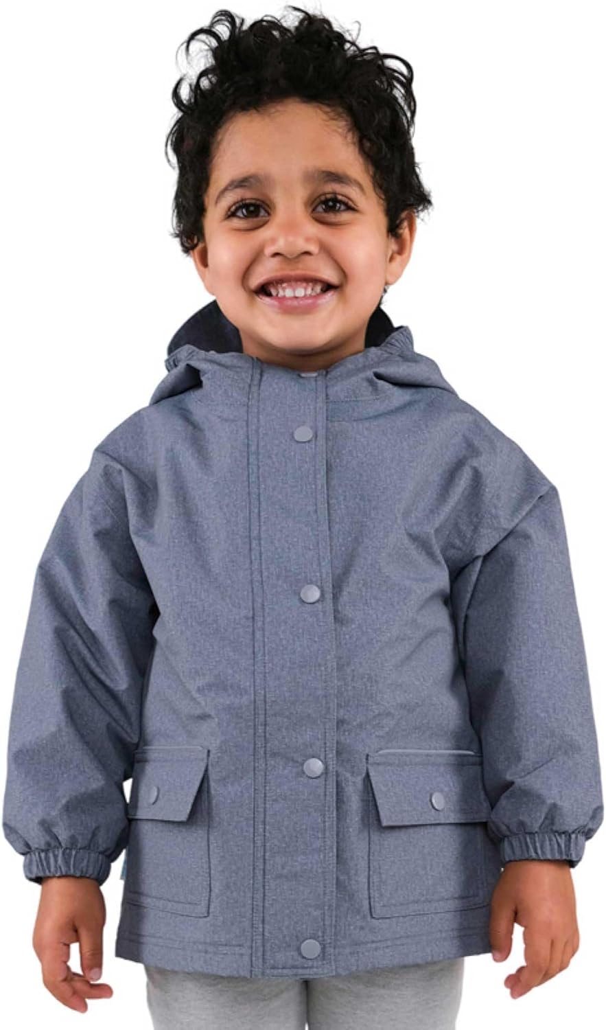 JAN & JUL Waterproof Fleece Lined Rain Jacket, Raincoat for Kids