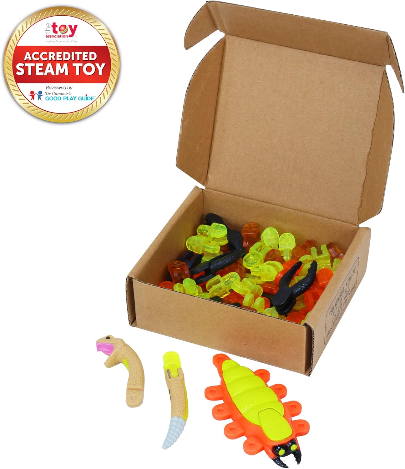 Zing Klixx Creaturez Combo Pack - Create Stop Motion Animation, Snap and Click Fidget Toys for Stress Relief, Great for Kids Ages 4 and Up (Scorpion + Rattlesnake)