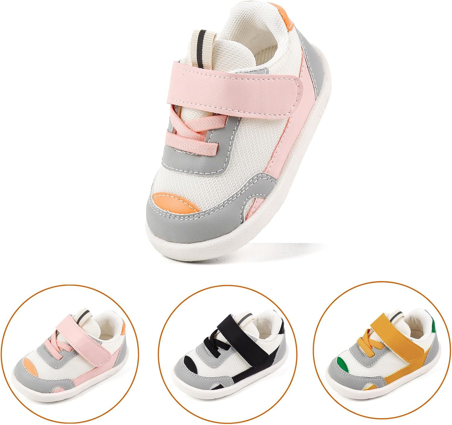Baby Boy Girl Shoes Infant Non Slip Sneakers Breathable Lightweight Toddler First Walking Shoes 6 12 18 24 Months
