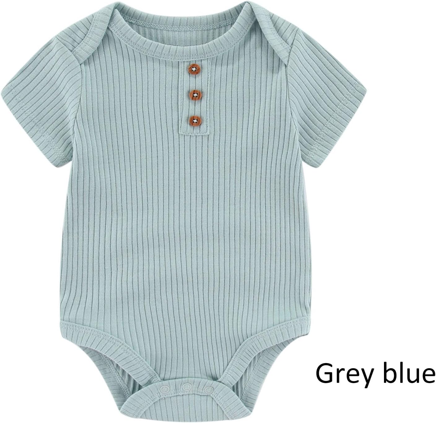 Baby Bodysuit and Pant Set Summer Ribbed Mix Match Infant Boy Girl Clothes Outfits