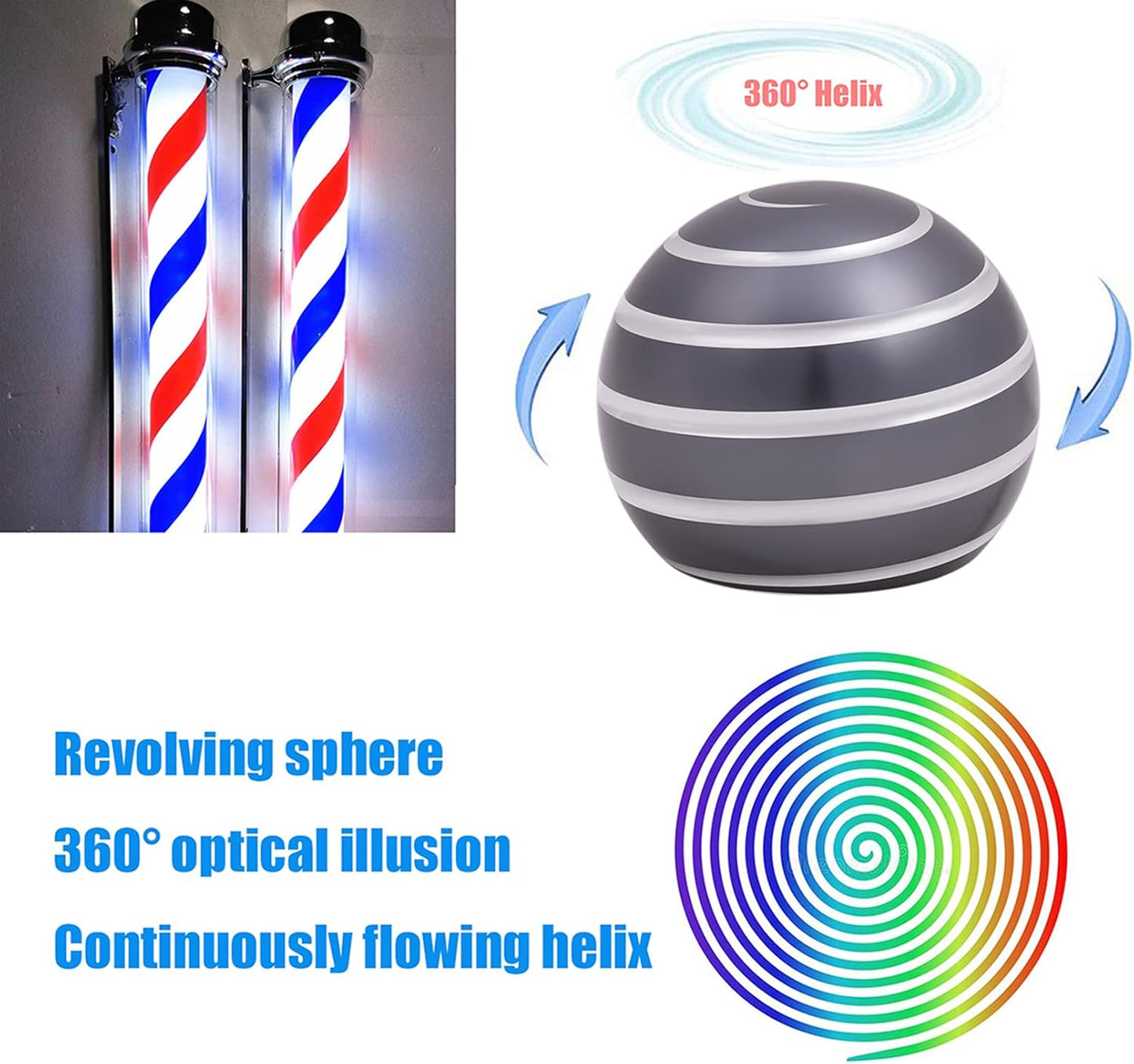 Desk-Fidget-Toys for Kinetic-Toy: Cool-Gadgets Cool-Stuff for Adults Kids Teens, Spinning Up to 180 Seconds, Stress Relief Toy for Christmas Optical-Illusion Gift for Office School Home Women Men