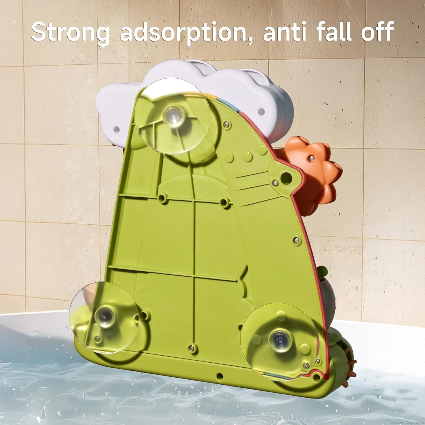 TUMAMA Bath Toys - Infant Garden & Elephant Baby Shower Bathtime,Kids Water Spinner for Tub Pool, 4 Bathtub Wind-Up Toys, Infant 0 3 6 9 Month Newborn Xmas Gift