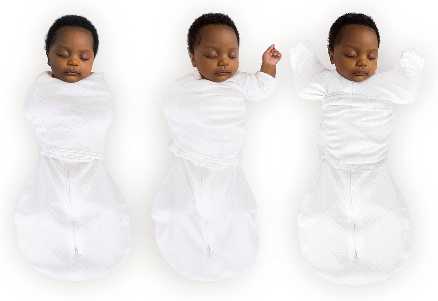 SwaddleDesigns 6-Way Omni Swaddle Sack Arms Up Swaddle for Newborn, More Options to Calm Startle Reflex, Improves Sleep