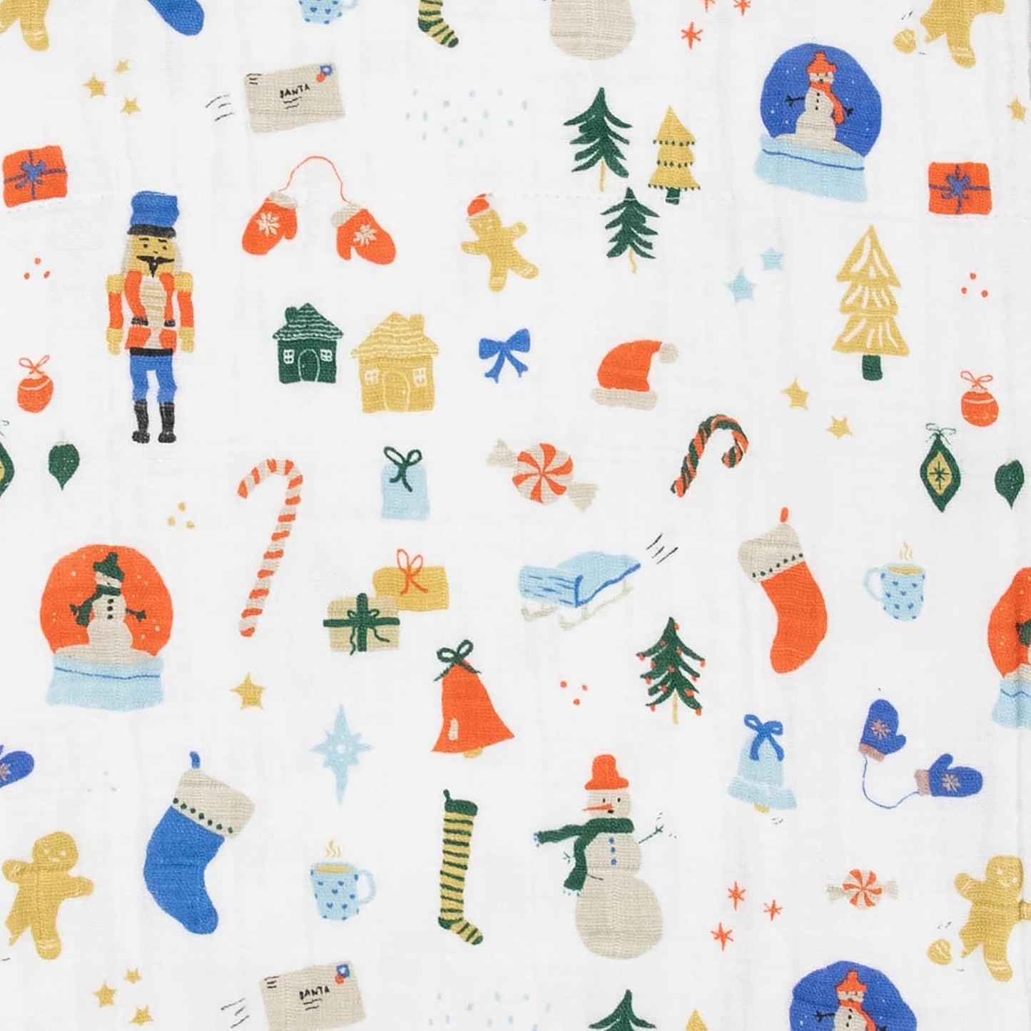 Little Unicorn Newborn Receiving Quilt | Ultra- Soft, Multi-Layered Muslin Fabric | Gift for Newborns & on-The-go (Christmas Time)